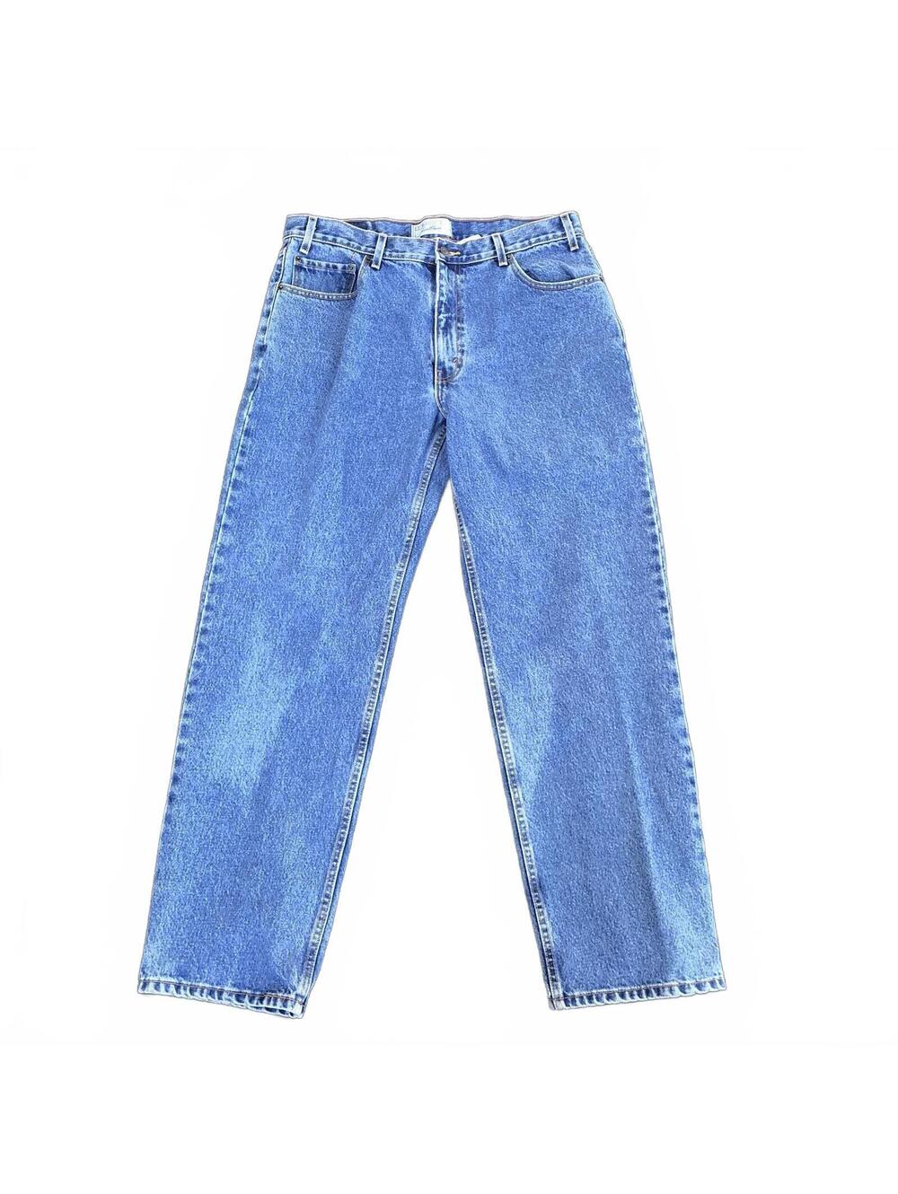 Classic Men's Blue Straight-Leg Jeans